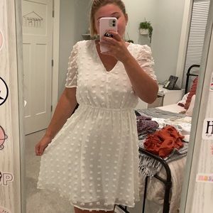 Kenedik white dress, medium